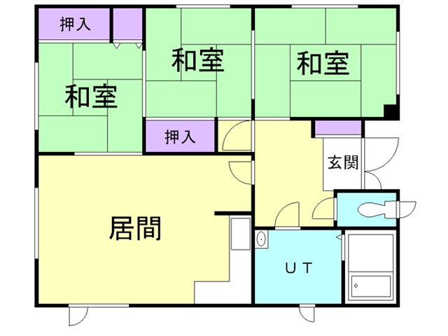 川浪荘の間取り