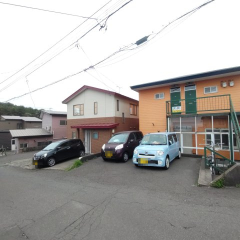 川浪荘の駐車場