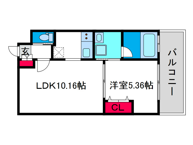 アプリーレ南堀江の間取り
