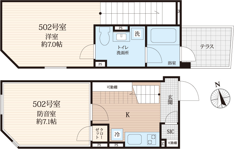 「防音マンション」Konomiレジデンス秋葉原の間取り