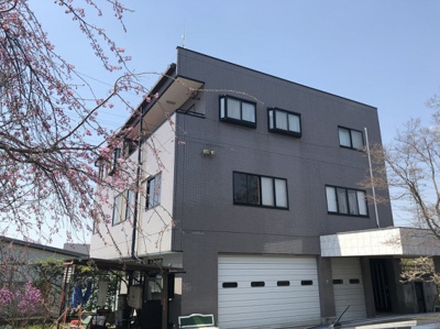 【外観】 | 小諸市御影新田３階建住宅（作業場・古家付）