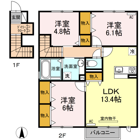 庵　弐番館の間取り