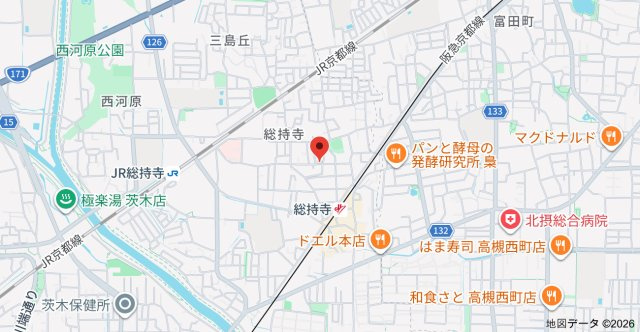 ローズミード総持寺の地図