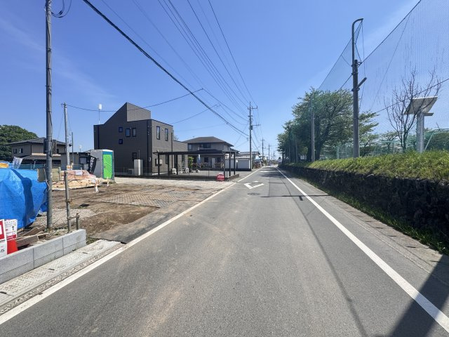 新築　北群馬郡吉岡町7期　1号棟の前面道路含む現地写真|現地写真　西側接道幅員約6.3ｍ
