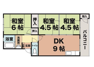 【間取り】 | 垂水農住３号棟