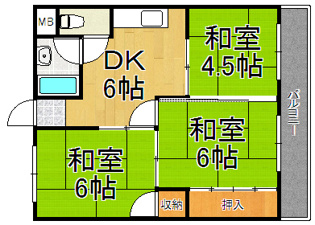 ヴィラ北田の間取り