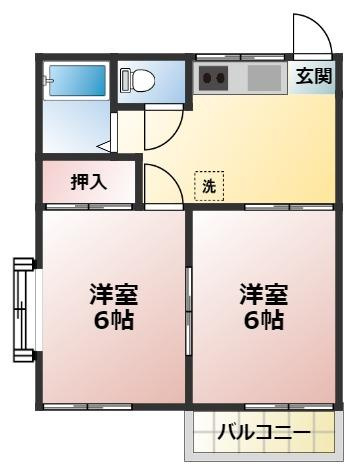 ベルフラットⅡの間取り