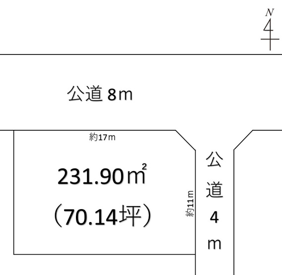 【土地図】 | 邑楽郡大泉町坂田7丁目 970万 土地