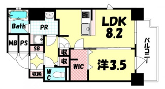 【間取り】 | エステムコート神戸元町Ⅱザ・サロン