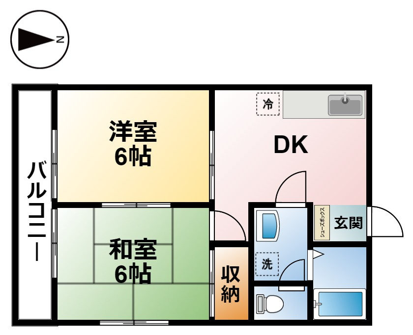 パルテール市川の間取り