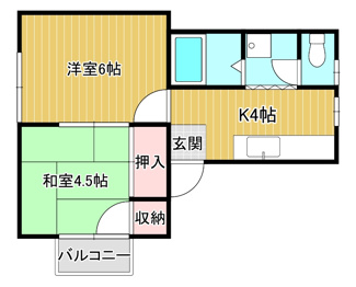 【間取り】 | シティハイツコスモ