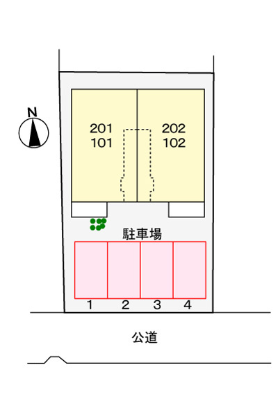 プランタンの駐車場