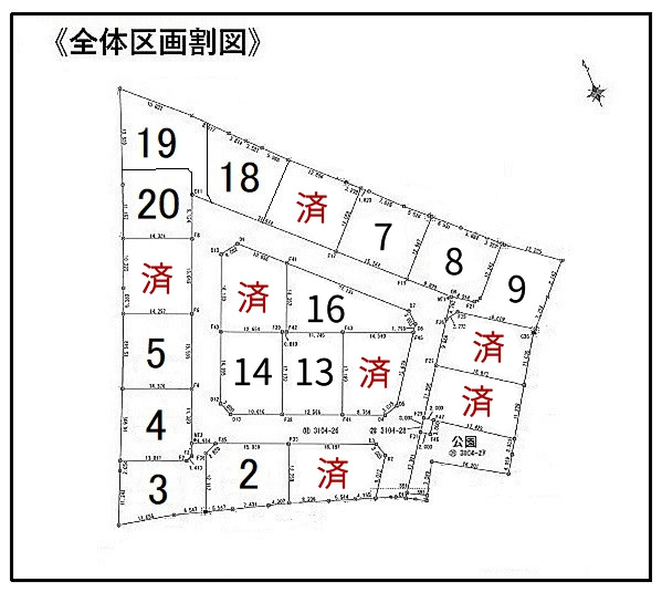 ひたちなか市東石川№20　売土地（分譲地）の区画図|地形図等