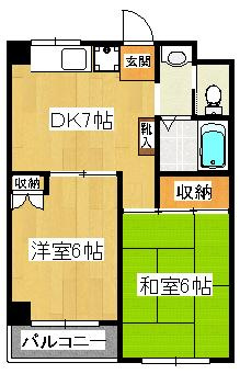 ラ・メール岡野の間取り