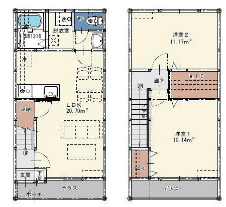 ベアメゾン玉満【キャッシュバック対象物件】の間取り