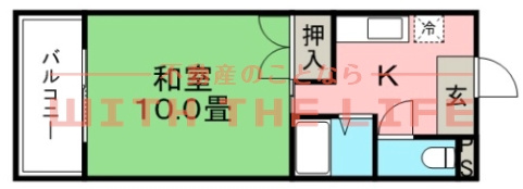 コーポラス坂井【キャッシュバック対象物件】の間取り