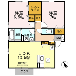【間取り】 | メゾンドール　C