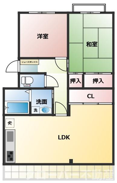 山崎マンションの間取り