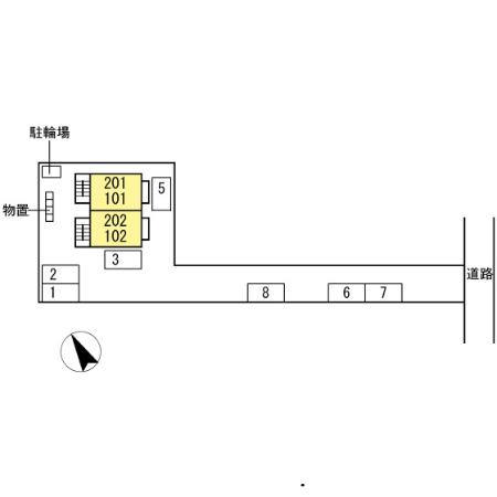 サンクレセントKの区画図