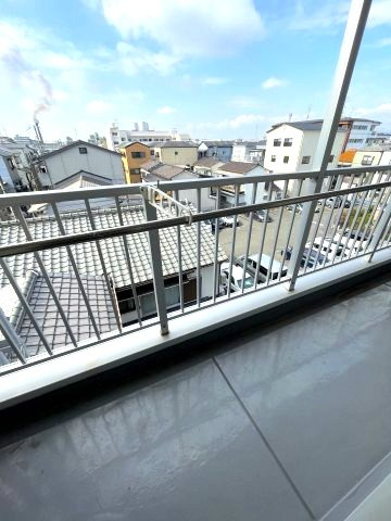 富士藤田マンションのバルコニー