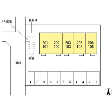 ファインビュー御山の区画図