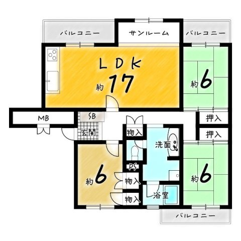 嵐山ロイアルハイツ5号棟