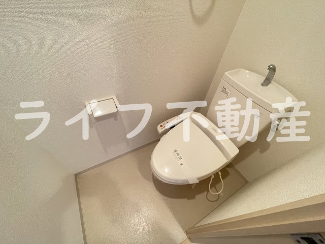 八戸ノ里HIROビルのトイレ|トイレもきれいです