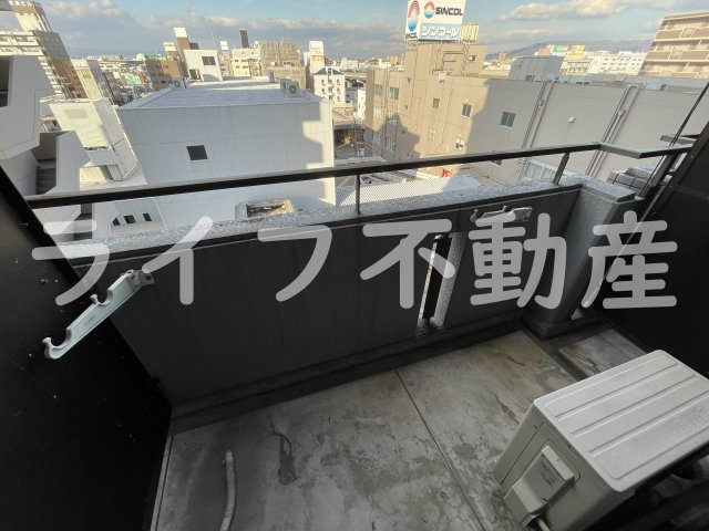 エクセルシオール長田のバルコニー|陽当たり良好なバルコニーです