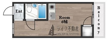 ベルハイム俊徳道の間取り