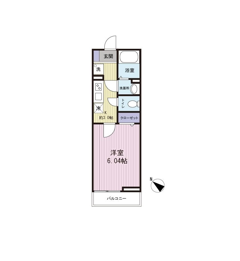 ★単身向けの1Kです★
