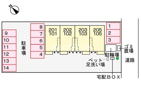 メリリーの駐車場|駐車場