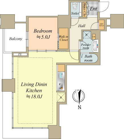オーナーチェンジ
月額収入400,000円
年間収入4,800,000円
表面利回り約3.84％

SOHO住戸
57.05㎡、北✕東角住戸
晴海運河、東京ゲートブリッジを望む眺望