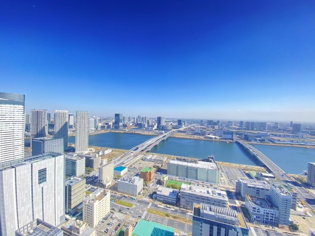 晴海運河、東京ゲートブリッジを望む眺望