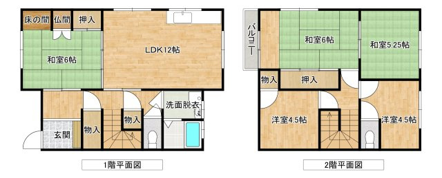 上屋敷一戸建の間取り