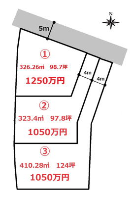 【区画図】 | 高崎市引間町売地③