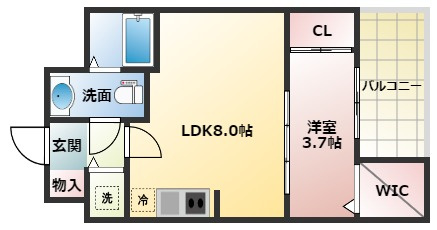 SERENiTE北浜の間取り