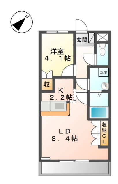 エスポワールハイムの間取り