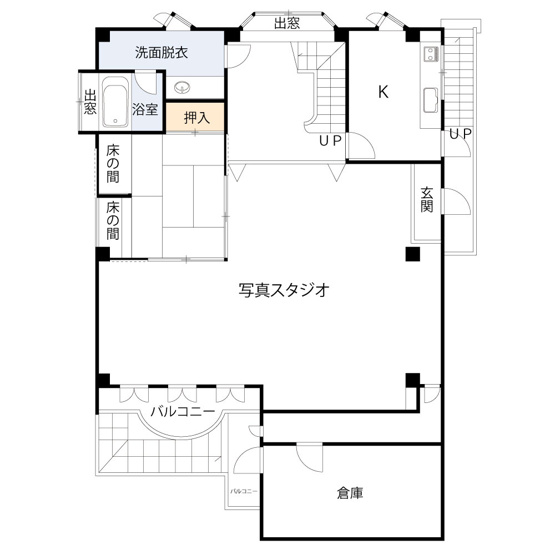 家屋番号：１０４７－７（１F）