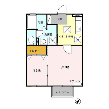 セジュール赤羽根の間取り