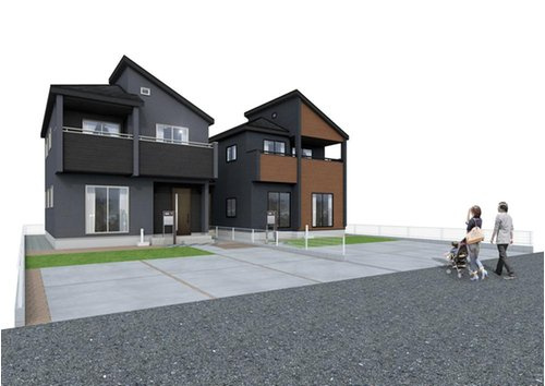 ブルーミングガーデン　倉敷市上東【仲介手数料無料】の外観パース