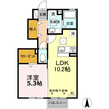 よつ葉館・蒼い館・まほろ館・ほくと館　ほくと館の間取り