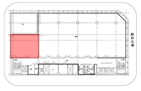 新宿区西新宿１丁目の事務所の間取り