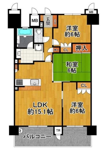 【間取り】 | プレミスト和泉府中