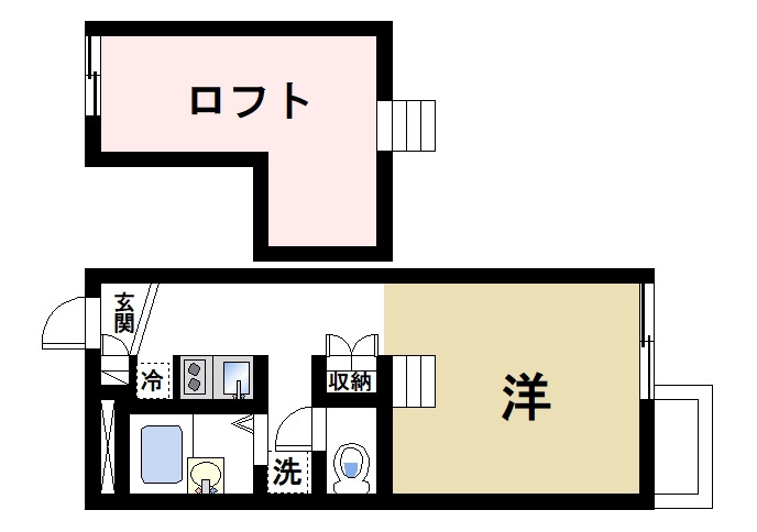 レオパレス裕の間取り|機能的な間取りです