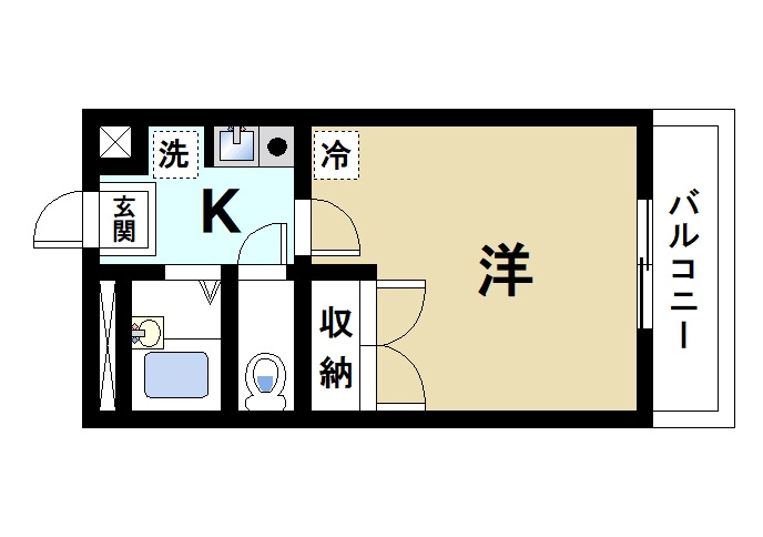 レオパレスルピナスの間取り|使いやすい間取りです