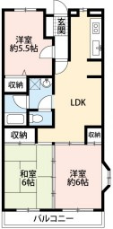第６パールメゾン海老原の間取り