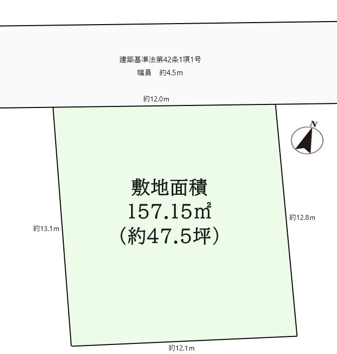 厚木市毛利台　土地「更地渡し」の画像