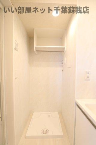 ルミエール五井・Ⅰの洗面所|室内洗濯機置き場