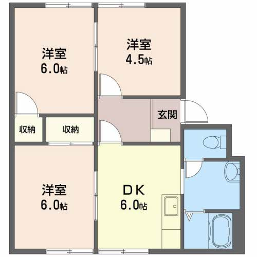【間取り】 | フレグランス有光　Ａ棟