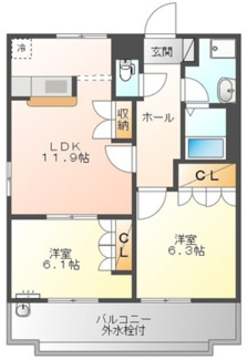 【間取り】 | ソレアード・メゾンＢ